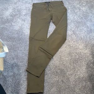 Olive colored jeans